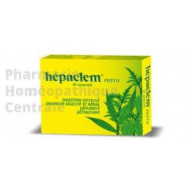 HEPACLEM - Digestion difficile, draineur, détoxifiant - Boîte de 30 comprimés