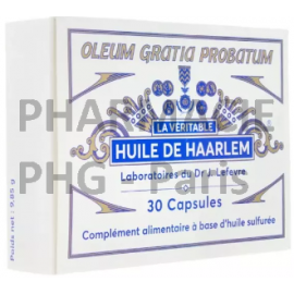 Véritable Huile de Haarlem 30 capsules